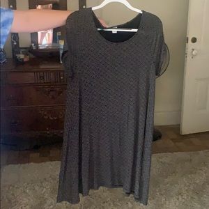 Black patterned dress